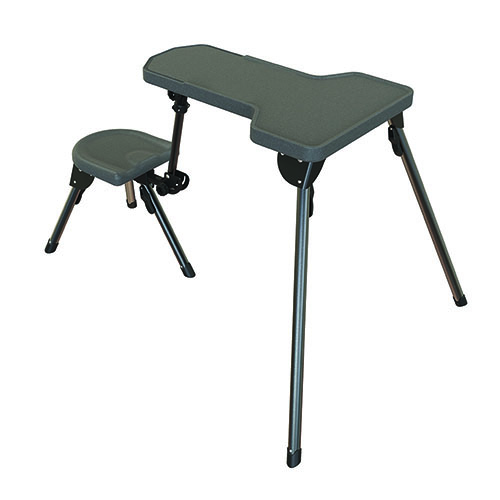 Der Caldwell Stable Table Lite ist leicht, langlebig und ideal für den Schießstand. Er bietet eine verstellbare Sitzfläche und ist wetterfest für alle Bedingungen.