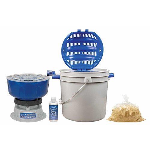 Reinige dein Messing schnell mit dem Frankford Arsenal Quick-N-EZ Case Tumbler Kit! 🛠️ Ideal für bis zu 600 9mm Hülsen. Hol dir das Kit jetzt!