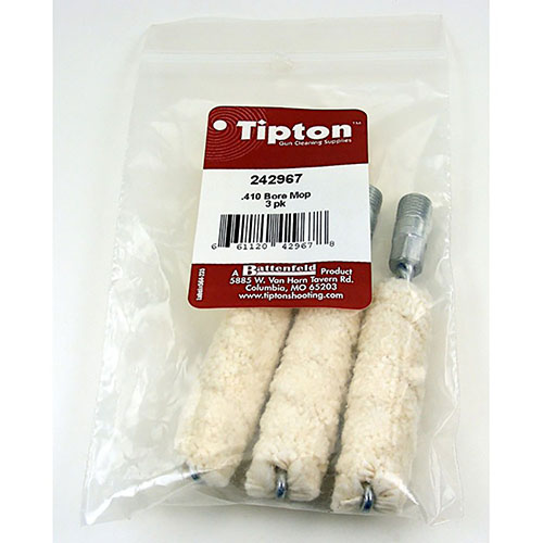 Entdecke die ultra-absorbierenden Tipton Bore Mops 🧼 für .410 Bore. Ideal für die Reinigung und Pflege deiner Läufe. Hol dir jetzt die 3er-Packung!