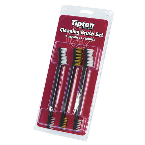 Entdecke das Tipton Double Ended Cleaning Brush Set 🧼! Ideal für die gründliche Reinigung deiner Feuerwaffe mit strapazierfähigen Borsten.