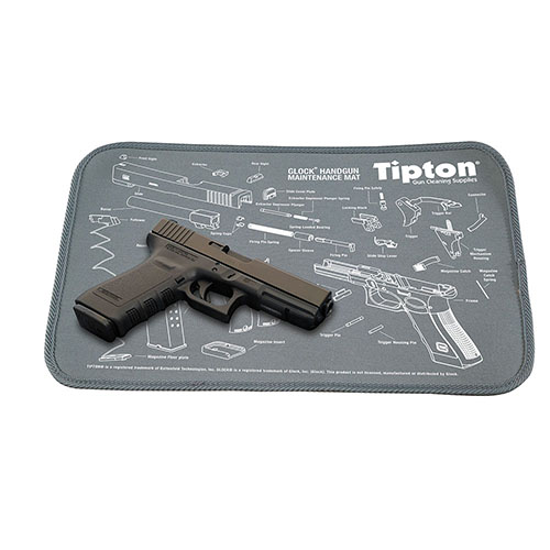 Entdecke die Tipton Glock Wartungsmatte 🛠️ – ideal zum Reinigen deiner Feuerwaffen, schützt Oberflächen und hält alles ordentlich!