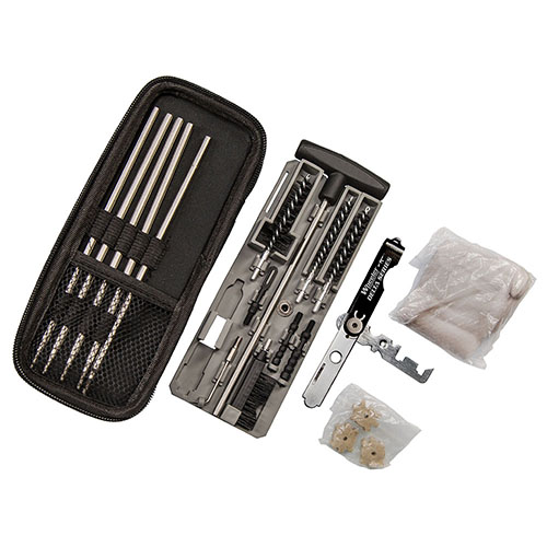 Reinige dein Gewehr einfach mit dem Wheeler Delta Series Compact Rifle Cleaning Kit! 🛠️ Ideal für unterwegs und in kleinen Räumen.