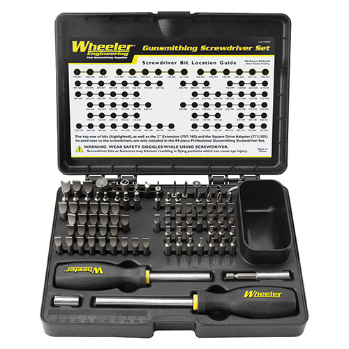 Entdecke das 89-teilige Wheeler Professional Gunsmithing Screwdriver Set 🛠️ – perfekt für jede Waffe und jede Schraube. Vermeide Schäden und arbeite präzise!