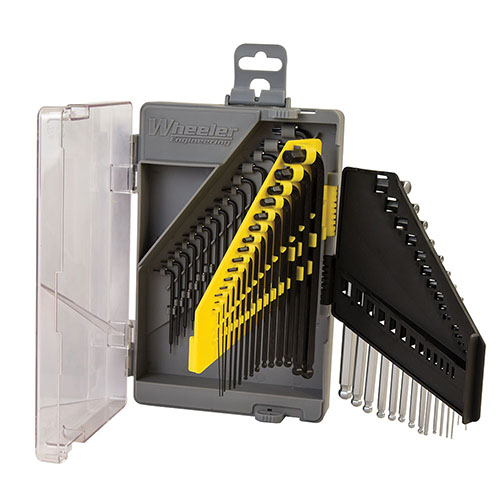 Organisiere deine Werkstatt mit dem Wheeler 45-teiligen SAE/Metric Hex & Torx Schlüsselset 🔧. Praktisch, kompakt und immer griffbereit!
