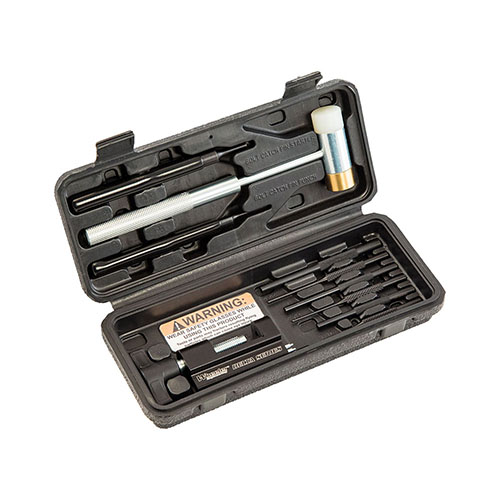 Mit dem Wheeler Delta Series AR 15 Roll Pin Install Tool Kit kannst du Rollstifte sicher einsetzen 🔧 – ohne Kratzer oder Schäden an deiner Waffe!