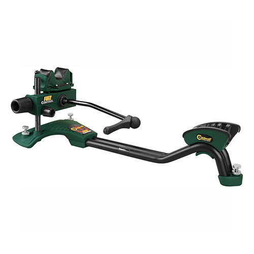 Erlebe maximale Stabilität mit dem Caldwell Fire Control Front Rest. 🏹 Schnelle Einrichtung und einfacher Transport für präzises Schießen!