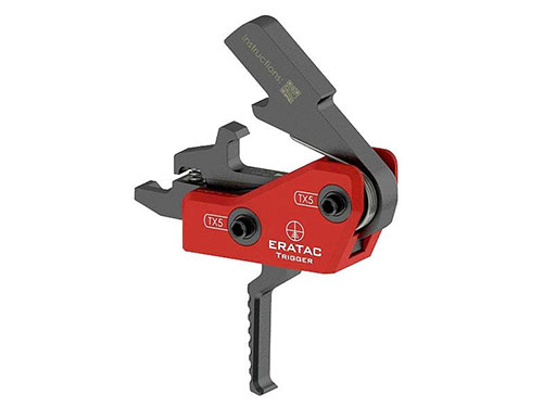 Der ERATAC Trigger ist ein echter Drop-In, bietet einen klaren Single-Stage Abzug mit kurzem Reset und lässt sich einfach zwischen 1000g und 1500g einstellen.