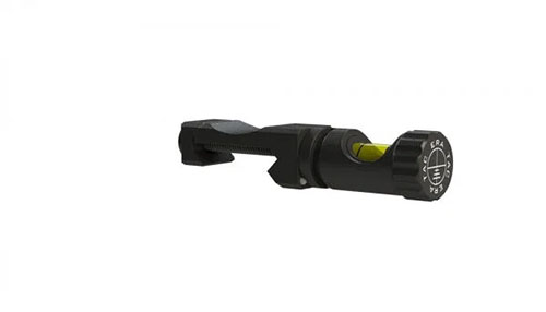 Der ERATAC Holder mit Bubble Level sorgt für perfekte vertikale Ausrichtung, schützt das Glasvial und ermöglicht eine flexible Montage auf Picatinny-Rails.