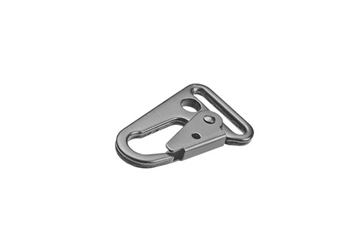 Der HK Snap Hook von ERATAC ist aus robustem Stahl gefertigt und pulverbeschichtet, was ihn langlebig und witterungsbeständig macht – perfekt für deine Ausrüstung!