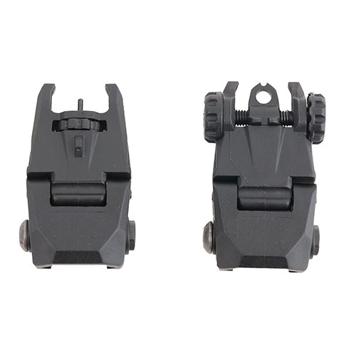 Entdecke das AR-15 Flip-Up Sight Set! 🔭 Ideal für präzises Zielen und als Backup. Leicht, langlebig und kompatibel mit Picatinny-Schienen.