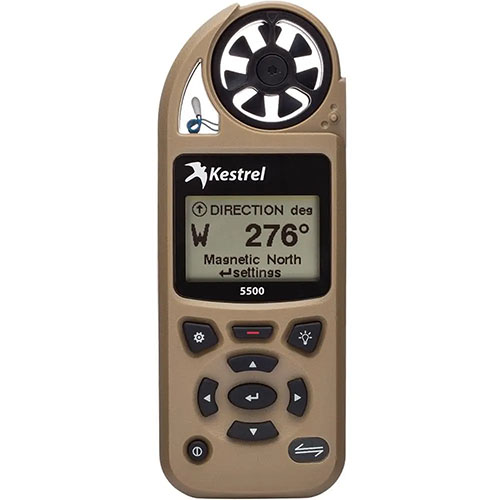Entdecke den Kestrel 5500 Wettermesser: präzise Messungen, robustes Design, großes Display, Datenlogging und Smartphone-Konnektivität für Outdoor-Aktivitäten.