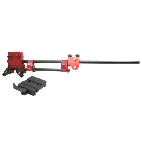 Nutze die MagnetoSpeed® V3 Chronograph mit dem CNC-gefertigten Off Barrel Mount und Arca Swiss Clamp für maximale Präzision und Stabilität bei jedem Schuss.