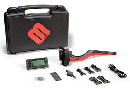 Das MagnetoSpeed V3 Chronograph-Kit ist für Läufe und Schalldämpfer von 1/2 bis 2 Zoll Durchmesser geeignet und bietet mehr Platz für längere Mündungsbremsen.