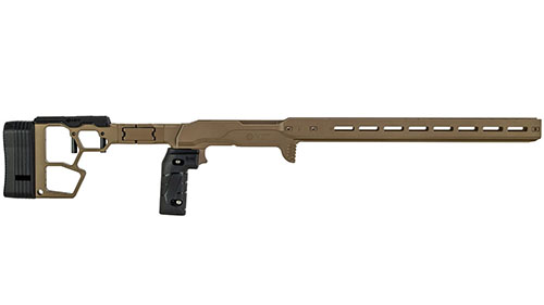 Das MDT ACC Premier GEN2 Chassis bietet maximale Stabilität, Anpassungsfähigkeit und einfache Installation für präzises Schießen bei Rimfire-Wettkämpfen.