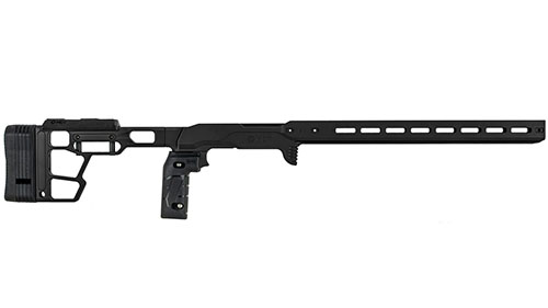 Das MDT ACC Premier GEN2 Chassis bietet Stabilität, Anpassungsfähigkeit und einfache Installation für präzises Schießen bei modernen Rimfire-Wettbewerben.