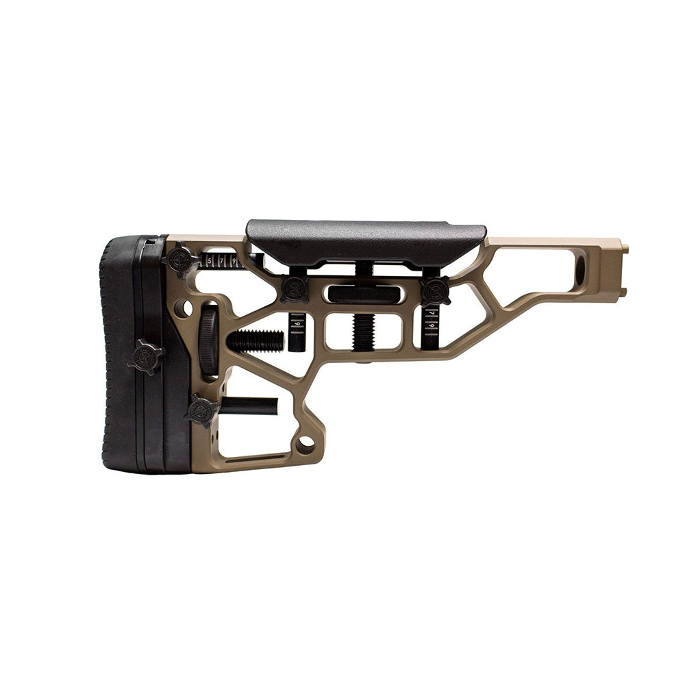 MDT Elite Fixed Rifle Stock for ACC/ESS Chassis, XTN interface, FDE
