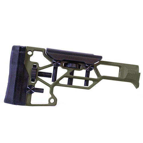 Optimiere dein Schießen mit dem MDT Skeleton Rifle Stock V5! 🔧 Werkzeuglose Anpassung für perfekte Passform und Komfort. Ideal für TAC21, LSS-XL.