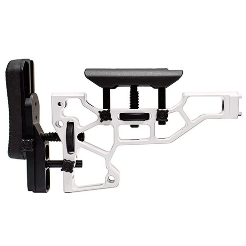 Erlebe den Komfort des MDT Rifle Stocks für ACC/ESS Chassis! ✨ Werkzeuglose Anpassungen für perfekte Schießposition. Hol dir jetzt deinen weißen Stock!