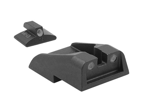 Verbessere deine Zielgenauigkeit mit dem Tru Dot FIXED PISTOL SET für IWI Baby Eagle! 🌟 Ideal für Tag und Nacht unter allen Lichtverhältnissen.