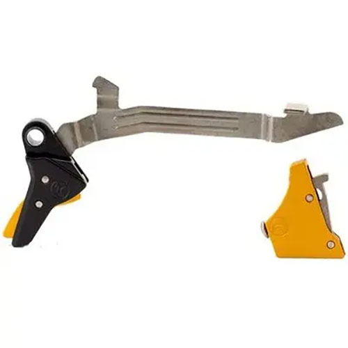 Das Timney Ultimate Builder’s Kit für Glock Gen 3-4 bietet eine verbesserte Alpha Competition Abzugseinheit mit einem Zuggewicht von 2,5-3 lbs für mehr Präzision und Zuverlässigkeit.