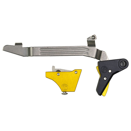 Der TIMNEY GLOCK TRIGGER mit einem Abzugsgewicht von 3 lb bietet dir präzise Kontrolle für GLOCK Gen 3-4 Modelle wie G20, G21, G29, G30, G40 und G41.