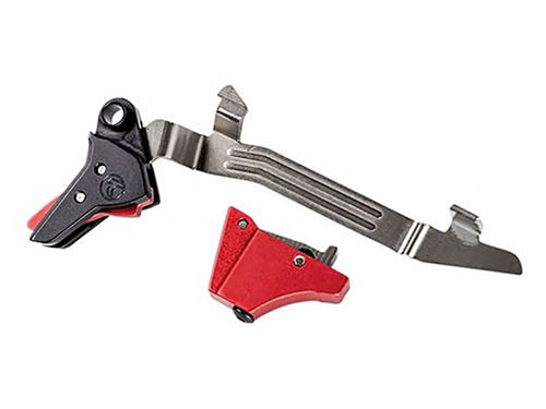 Der Timney Alpha Competition Trigger für Glock Gen 5 bietet einen 3-Pfund-Abzug, hohe Zuverlässigkeit und extrem niedrige Reibung für ein perfektes Schießerlebnis.