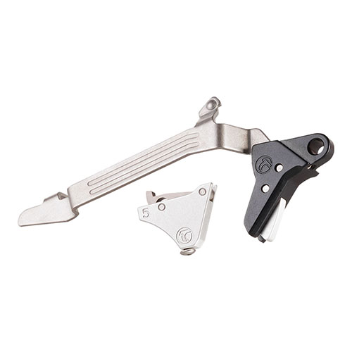 Der Timney Alpha Competition Trigger für Glock Gen 5 bietet einen sauberen 3lb Abzug, hohe Zuverlässigkeit und benötigt keine zusätzlichen Teile.