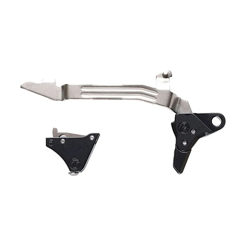 Der TIMNEY GLOCK PIVOT SAFETY TRIGGER bietet einen sauberen 3 lb Abzug, ist einfach einzubauen und verbessert das Gefühl, ohne die Zuverlässigkeit zu beeinträchtigen.