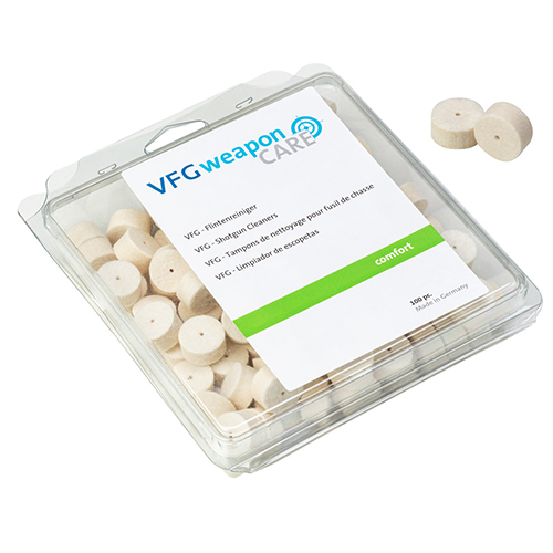 Entdecke die LAUFREINIGER COMFORT für Kal. 20 Gauge. Ideal für leichte Verschmutzungen und Ölen. 🛠️ 100 Stück für eine einfache Reinigung!