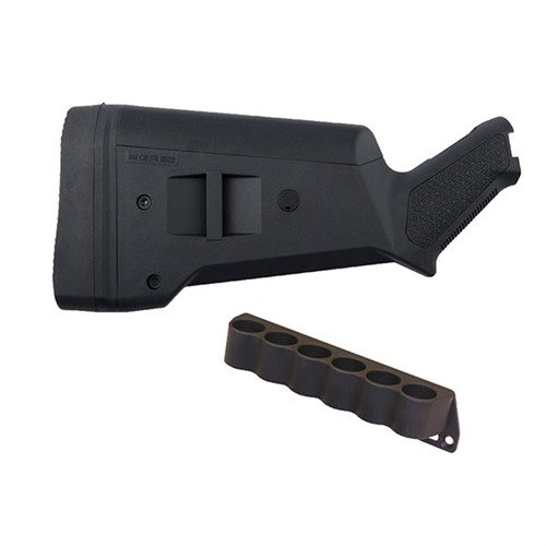 Verwandle deine Mossberg 500 mit dem SGA Buttstock und 6-RD Shotshell Holder in eine taktische Schrotflinte! ✨ Anpassbar und robust für deine Einsätze.
