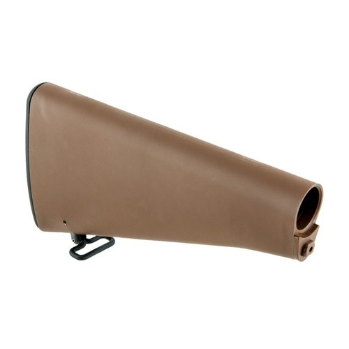 Hol dir den originalen AR-15 Buttstock von Brownells! 🛠️ Perfekt für dein Retro-Projekt. Jetzt in Braun erhältlich!