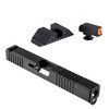 BROWNELLS GLK 17 G3 SLIDE & ORG FRONT/BLK SQUARE REAR TIRTIUM SIGHTS