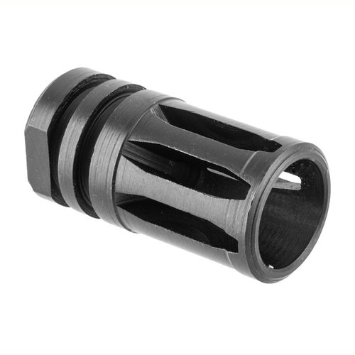 Entdecke den AR-15 A2 Flash Hider 🔥 aus 4140 Stahl mit 1/2-28 Gewinde. Perfekt für dein 22 Caliber Gewehr von Brownells!