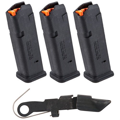 Entdecke den BROWNELLS Extended Slide Release Pack für Glock! 🚀 Erleichtere das Nachladen und verbessere deine Schussgeschwindigkeit mit diesem robusten Zubehör.