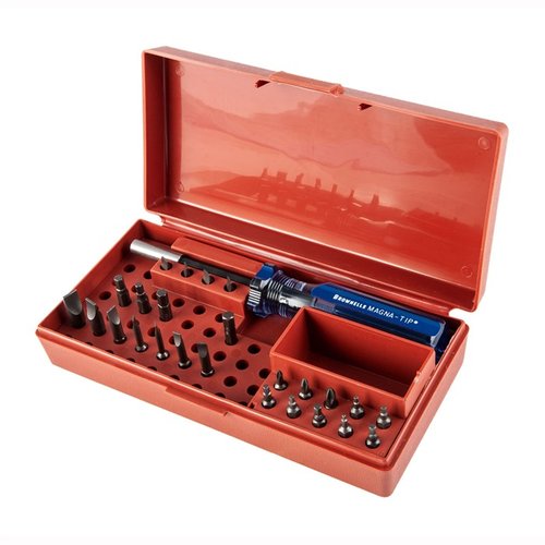 Entdecke das STANDARD MAGNA-TIP® SET von Brownells! 🔧 Perfekte Bits für jeden Schraubenschlitz, ideal für Büchsenmacher und Heimwerker.