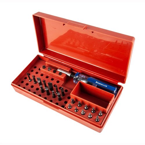 Entdecke das STANDARD MAGNA-TIP® SET von Brownells! 🔧 Mit 24 Bits für perfekten Sitz bei jeder Schraube – ideal für Büchsenmacher und Heimwerker!