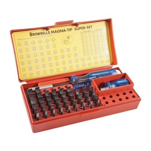 Entdecke das MAGNA-TIP 44 Bit Professional Schraubendreher Set 🛠️ für präzises Arbeiten. Ideal für Büchsenmacher mit hohlgeschliffenen Bits!