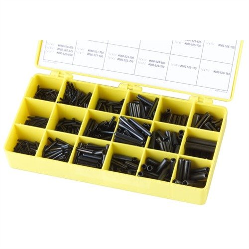 Entdecke das BLACK ROLL PIN KIT von BROWNELLS! 🛠️ 850 Rollstifte in 8 Größen für deine Waffen und Werkstattprojekte. Einfach zu verwenden!