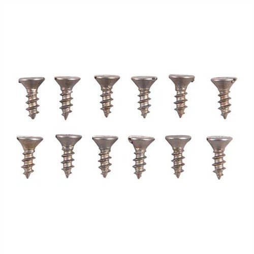 Entdecke das UNPLATED STEEL FLAT HEAD WOOD SCREW KIT 🛠️ von BROWNELLS mit 12 robusten Holzschrauben für deine Projekte!