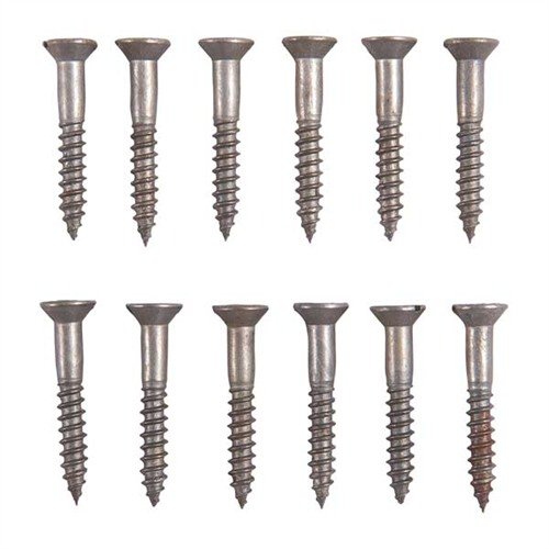 Entdecke das UNPLATED STEEL FLAT HEAD WOOD SCREW KIT von BROWNELLS! 🔩 12 robuste Schrauben für deine Holzprojekte, ideal zum Bräunen.