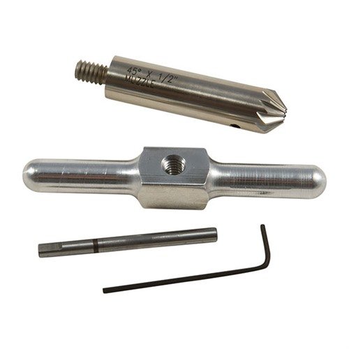 Entdecke den 45° MUZZLE/CYLINDER CUTTER von BROWNELLS für präzises Entgraten! 🔧 Ideal für schnelle Nachladevorgänge und verschiedene Kaliber.