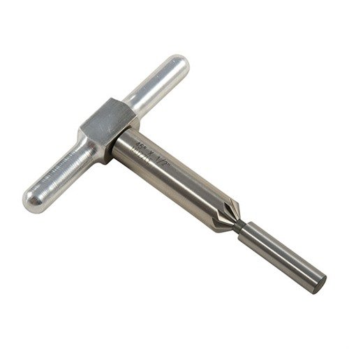 Entdecke den 45° Muzzle/Cylinder Chamfering Cutter von BROWNELLS! ✂️ Perfekt für sauberen Geschossausgang und schnelle Nachladevorgänge.