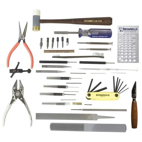 Entdecke das BASIC GUNSMITH KIT von BROWNELLS! 🛠️ 24 hochwertige Werkzeuge für alle, die an Waffen arbeiten. Perfekt für Einsteiger!