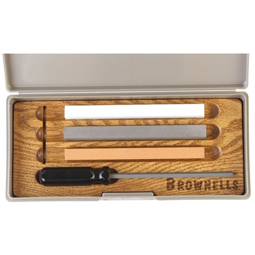 Entdecke das HAMMER/SEAR FILE & STONE KIT von BROWNELLS! 🛠️ Ideal für präzise Arbeiten am 1911 Abzug. Hol dir jetzt das Komplettpaket!