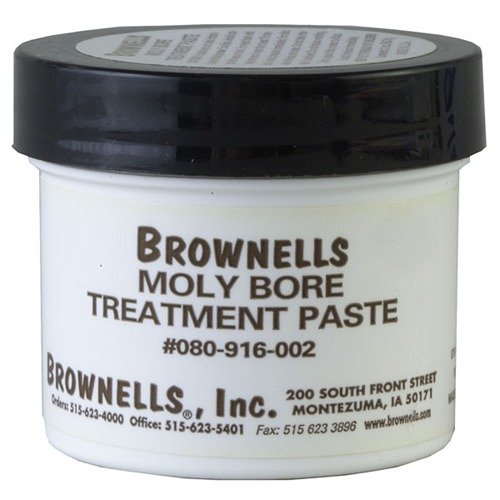 Behandle das Innere deines Gewehrlaufs mit der MOLY BORE TREATMENT PASTE 🛠️ von BROWNELLS für weniger Reibung und längere Lebensdauer!
