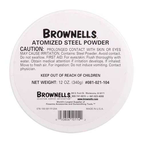Entdecke die PARKERIZING SUPPLIES von BROWNELLS! 🌟 12 oz Atomized Steel Powder für perfekte Nachfüllungen und kleine Teile.