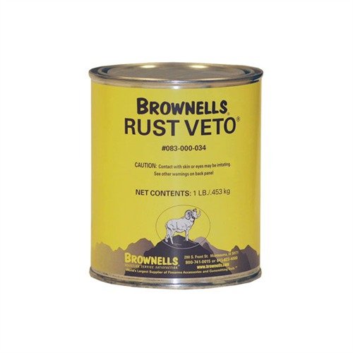 Schütze deine Waffen mit Brownells Rust Veto 1 lb vor Rost! 🌟 Ideal für Langzeitlagerung und einfache Anwendung. Hol dir den besten Schutz!