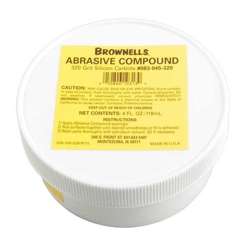 Entdecke das SILICON CARBIDE ABRASIVE COMPOUND von BROWNELLS! 💎 Perfekt für das Schleifen von Stahlteilen mit 320 Grit. Ideal für langlebige Ergebnisse!