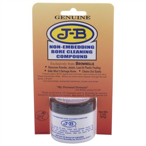 Entdecke die J-B® Bore Cleaning Compound von Brownells! 🛠️ Effiziente Reinigung für Gewehre ohne Beschädigung der Züge. Probiere es aus!