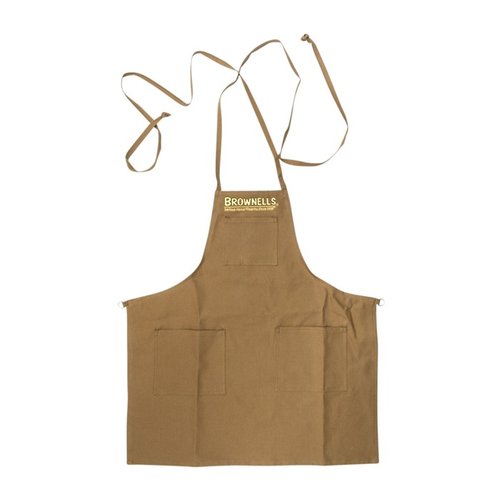 Entdecke die SHORT PREMIUM SHOP APRON von BROWNELLS! 💼 Robuste, anpassbare Schürze aus 100% Baumwolle für maximalen Komfort und Schutz.